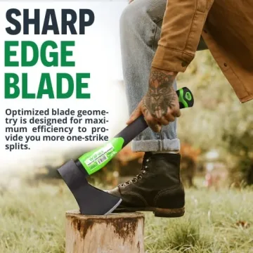 WilFiks 15" Chopping Axe for Camping and Wood Splitting
