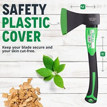 WilFiks 15" Chopping Axe for Camping and Wood Splitting