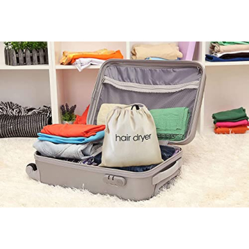 FabbPro Hair Dryer Bags Organizer - Chic 12" x 12" Storage