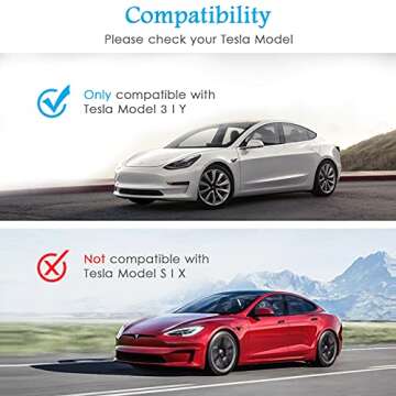 2025 Upgrade Tesla Model Y /3 Accessories Tempered Glass Screen Protector Matte 9H Screen Protector ...