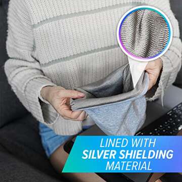 DefenderShield EMF Radiation Protection Beanie Cap - Blocks Wireless EMF & 5G Radiation (Gray Adult/...