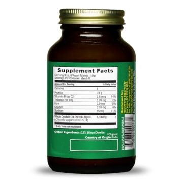 HealthForce SuperFoods Chlorella Manna Tablets for Detox