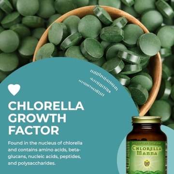 HealthForce SuperFoods Chlorella Manna Tablets for Detox
