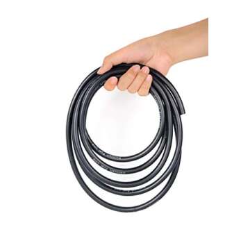 Cococart 9.85-Feet/3m Length Stretchy 3/16 Inch ID Fuel Line+20pcs 1/3" ID Hose Clamps for Kawasaki Kohler Briggs & Stratton Small Engines