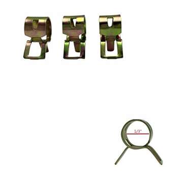 Cococart 9.85-Feet/3m Length Stretchy 3/16 Inch ID Fuel Line+20pcs 1/3" ID Hose Clamps for Kawasaki Kohler Briggs & Stratton Small Engines