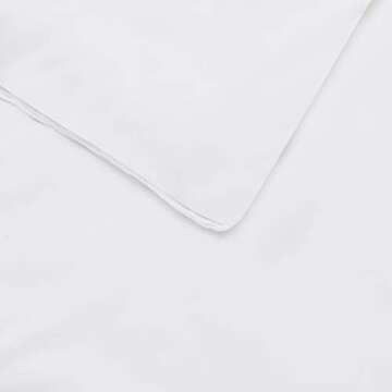 Amazon Basics Ribbon Embellishment Comforter Set - Soft, Easy-Wash Microfiber - Twin/Twin XL, Navy Blue