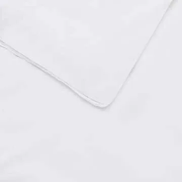 Amazon Basics Ribbon Embellishment Comforter Set - Soft, Easy-Wash Microfiber - Twin/Twin XL, Navy Blue