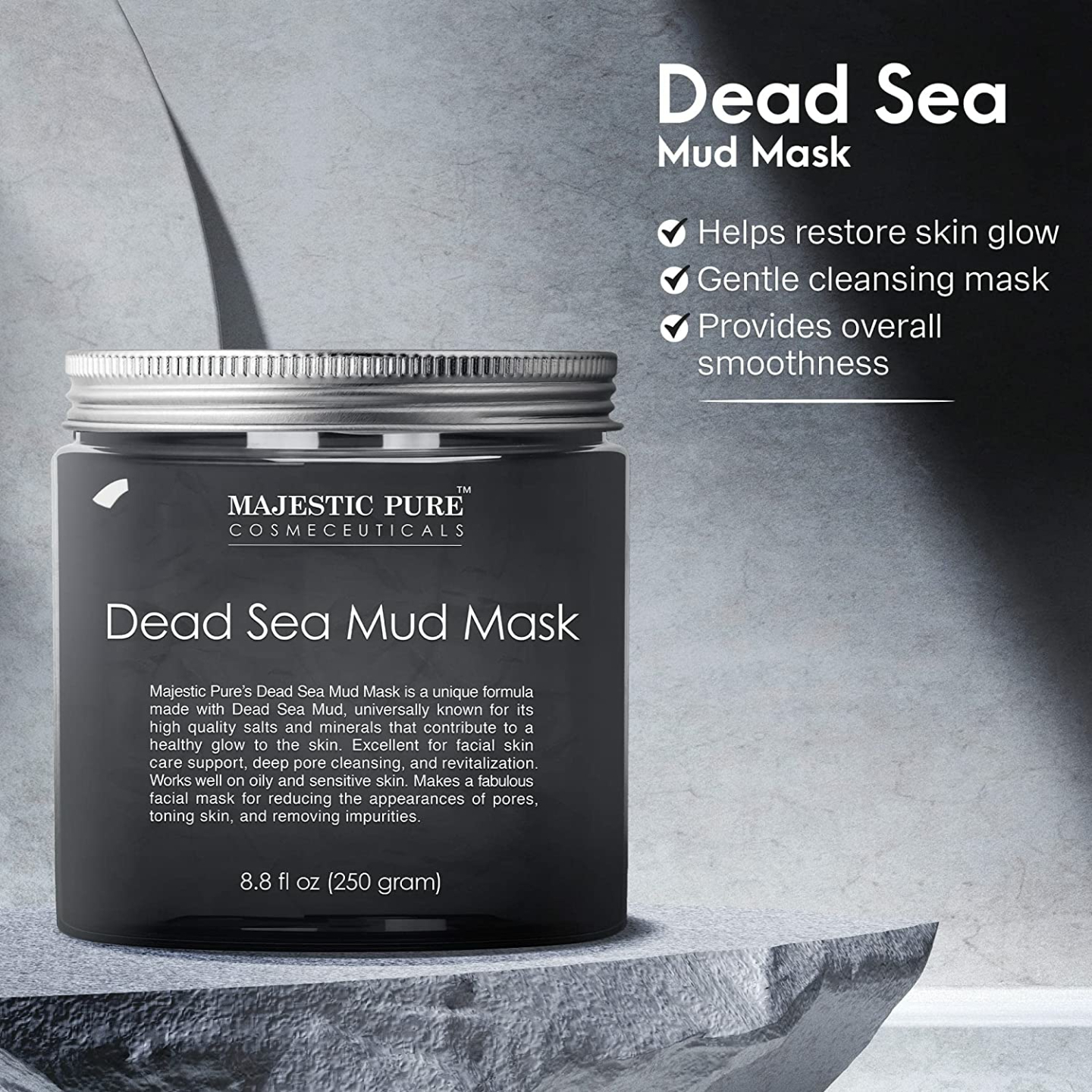 Dead Sea Mud Mask for All Skin Types - 8.8 fl. oz