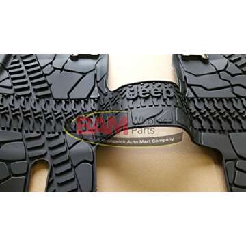 2007-2013 Jeep Wrangler 4Door Front and Rear Slush Mats-3 Piece Set OEM