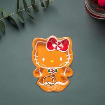 Jay Franco Hello Kitty Gingerbread Cookie Soap Dish - Christmas & Holiday Season Bathroom Décor Sponge Holder