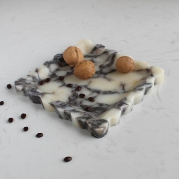 Elegant Calacatta Viola Marble Tray for Home Décor