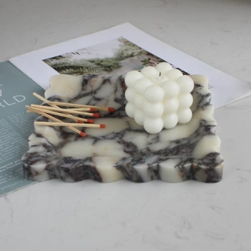 Elegant Calacatta Viola Marble Tray for Home Décor