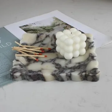 Elegant Calacatta Viola Marble Tray for Home Décor