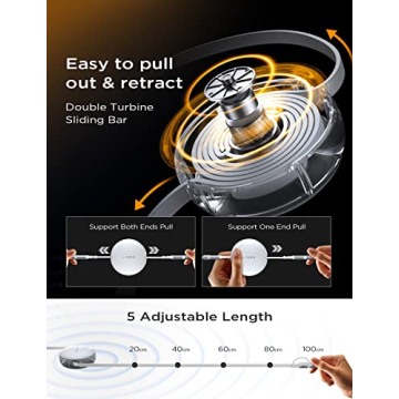 LISEN 5-in-1 Fast Charging Retractable Cable for All Devices