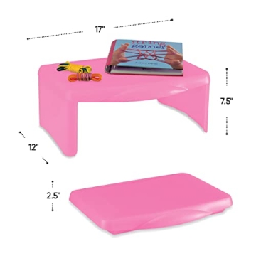 HearthSong Kids’ Portable Folding Lap Desk - 17x12 - Pink