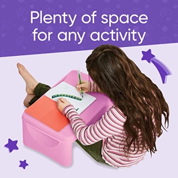 HearthSong Kids’ Portable Folding Lap Desk - 17x12 - Pink