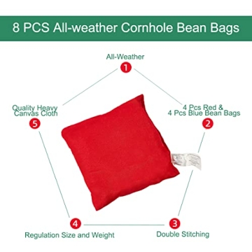 ApudArmis Wooden Cornhole Boards Set for Outdoor Fun