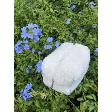 SWUWUWU Plush Makeup Bag for Travel and Cosmetics