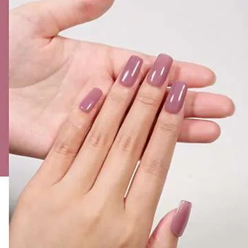 MAYCHAO 15ML Gel Nail Polish 1Pc Jelly Purple Gel Polish Soak off Translucent Purple Nail Polish Nail Art Manicure Salon DIY at Home, 0.5 OZ