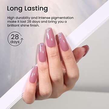 MAYCHAO 15ML Gel Nail Polish 1Pc Jelly Purple Gel Polish Soak off Translucent Purple Nail Polish Nail Art Manicure Salon DIY at Home, 0.5 OZ