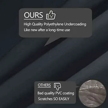 Flexiyard Heavy Duty Outdoor Sectional Sofa Cover, 85“ x 85" V-Shaped 5-Seater Waterproof 600D Patio Sectional Couch Cover, Outside Lawn Patio Furniture Cover (Midnight Black, V-Shaped-85 x85)