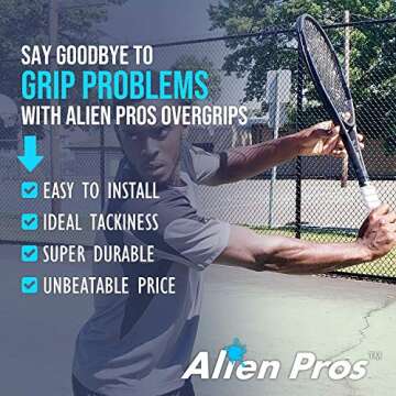Alien Pros Tennis Racket Grip Tape for High Performance