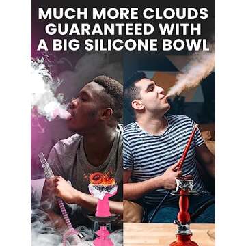 Portable Pink Hookah Set for Easy Enjoyment