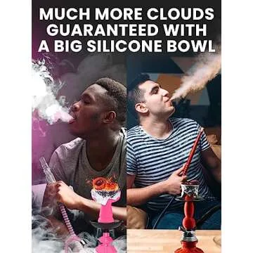 Portable Pink Hookah Set for Easy Enjoyment