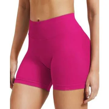 VOYJOY Women Workout Impact Shorts - Flattering Scrunch Design