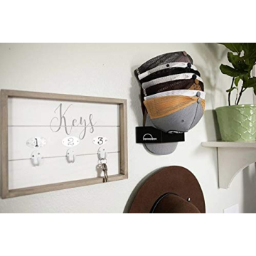 Dome Dock Hat Rack - USA-Made Wall Organizer for 20 Hats