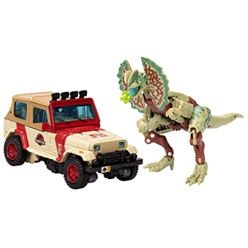 Transformers Collaborative Jurassic Park x Toys Dilophocon & Autobot JP12, Action Figures for Boys a...