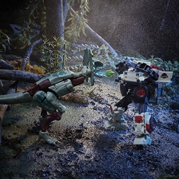 Transformers Collaborative Jurassic Park x Toys Dilophocon & Autobot JP12, Action Figures for Boys and Girls Ages 8 and Up (Amazon Exclusive)