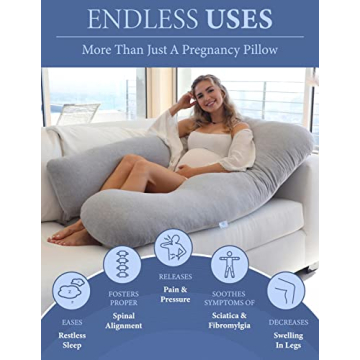 PharMeDoc U-Shaped Body Pillow - Ultimate Comfort Support