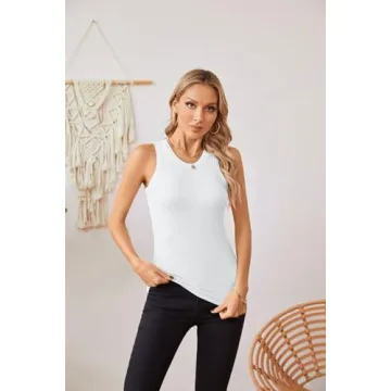 VICHYIE Women's Ribbed Summer Tank Tops - Stylish & Comfortable