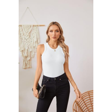 VICHYIE Women's Ribbed Summer Tank Tops - Stylish & Comfortable