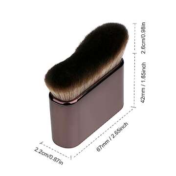 UNIMEIX Sunscreen Brush Self Tanner Brush Kabuki Brush Sunscreen Applicator for Kids Foundation Body Makeup Brushes for Liquid Foundation Powder (Gray)