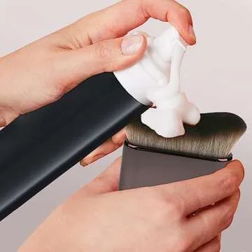 UNIMEIX Sunscreen Brush Self Tanner Brush Kabuki Brush Sunscreen Applicator for Kids Foundation Body Makeup Brushes for Liquid Foundation Powder (Gray)