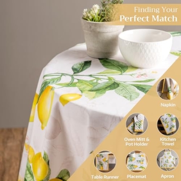 Cotton Round Tablecloth for Stylish Dining & Events