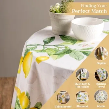 Cotton Round Tablecloth for Stylish Dining & Events