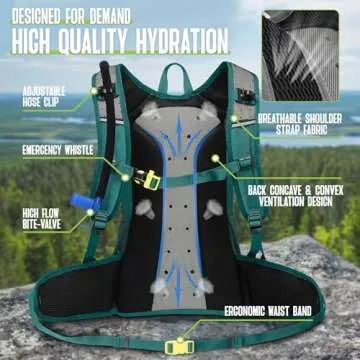 N NEVO RHINO Hydration Backpack for Hiking and Cycling