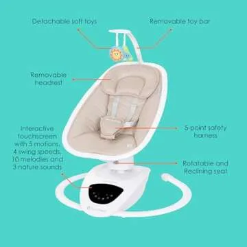 Baby Trend NuMotion Infinity Swing for Newborn Comfort