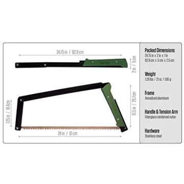 AGAWA BOREAL24 Tripper Kit – Lightweight Folding Bow Saw