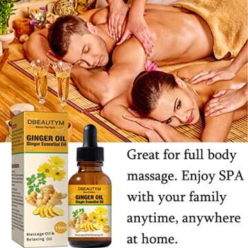 Ginger Oil for Lymphatic Drainage & Soothing Massage Oil