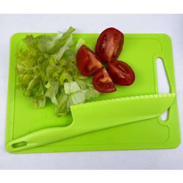 jawbush Professional Lettuce Knife, 11" Serrated Salad Knife for Veggies, Fruit, Bread, Cake, Salad,...