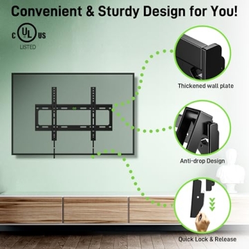 USX Mount Low Profile Tilt TV Wall Mount for 26-60" TVs
