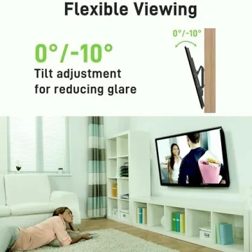 USX Mount Low Profile Tilt TV Wall Mount for 26-60" TVs