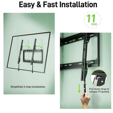 USX Mount Low Profile Tilt TV Wall Mount for 26-60" TVs