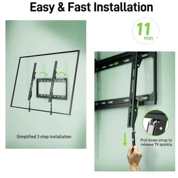 USX Mount Low Profile Tilt TV Wall Mount for 26-60" TVs