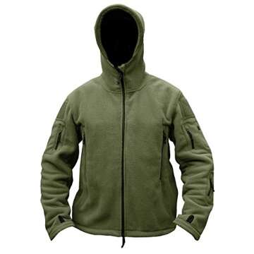 ReFire Gear Men's Warm Military Tactical Sport Fleece Hoodie Jacket