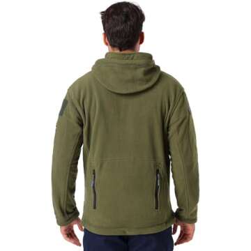 ReFire Gear Men's Warm Military Tactical Sport Fleece Hoodie Jacket